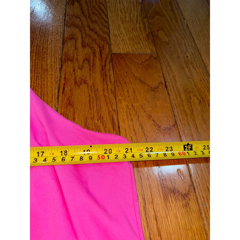 New Express Hot Pink Sleeveless Halter Top Elastic Waist Size XL Casual Cute - Picture 6 of 10